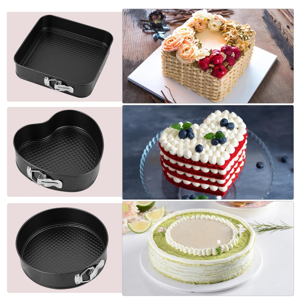 Miniatura 5 de Set 3 Moldes Pasteleria Desmontables